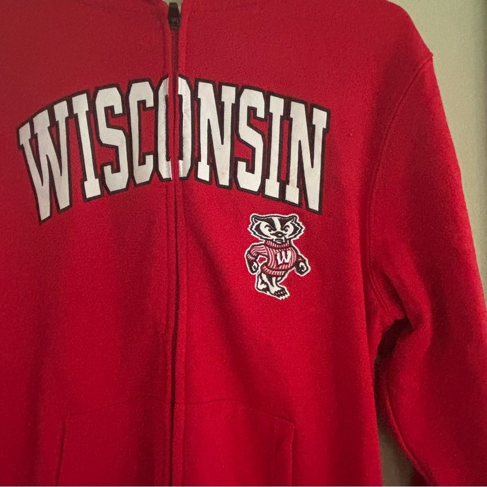 U of Wisconsin Zip Up Hoodie